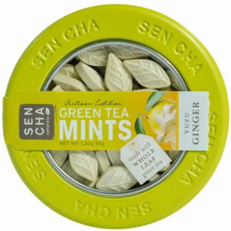 Sencha Naturals, 緑茶ミント、柚子ジンジャー、1.2 oz (35 g)