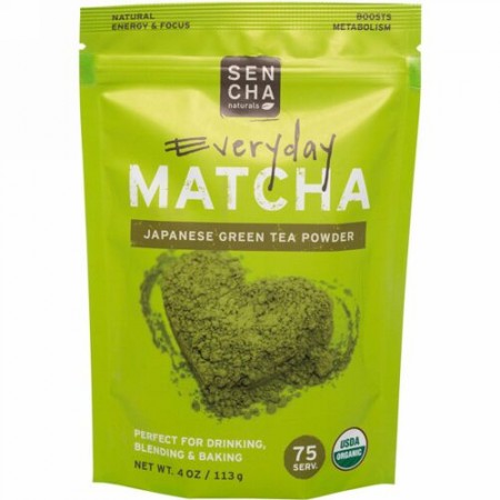 Sencha Naturals, 抹茶、緑茶パウダー、ジャパニーズエブリデーグレード、4オンス (113 g)
