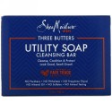 SheaMoisture, スリー・バター・ユティリティー・ソープ、クレンジング・バー、 5 oz (141 g) (Discontinued Item)
