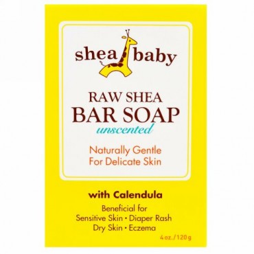 Shea Baby, ローシアバー ソープ、 無香、 4 oz (120 g) (Discontinued Item)