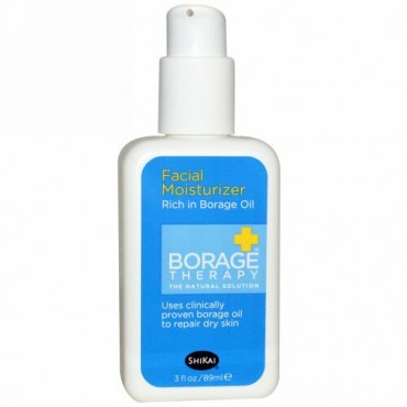 Shikai, Borage ラピー、フェイシャル·モイスチャライザー、3オンス (89 ml) (Discontinued Item)