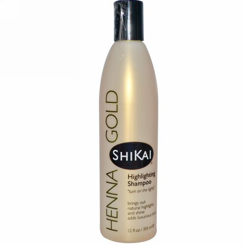 Shikai, ヘナゴールド、 ハイライティングシャンプー、 12液量オンス (355 ml) (Discontinued Item)