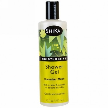 Shikai, モイスチャライジング シャワージェル、キューカンバー メロン、12 fl oz (355 ml) (Discontinued Item)