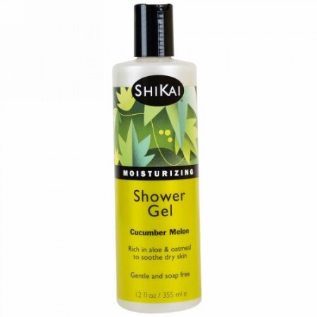 Shikai, モイスチャライジング シャワージェル、キューカンバー メロン、12 fl oz (355 ml) (Discontinued Item)