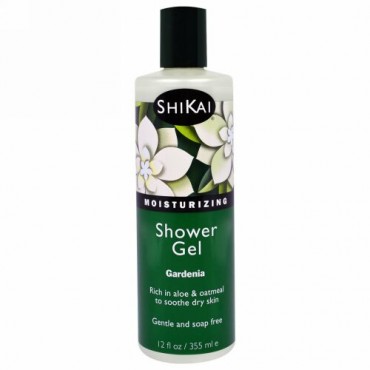 Shikai, モイスチャライジング シャワージェル、ガーデニア、12 fl oz (355 ml) (Discontinued Item)