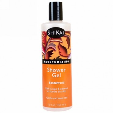 Shikai, モイスチャライジング シャワージェル、サンダルウッド、12 fl oz (355 ml) (Discontinued Item)