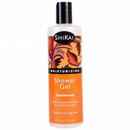 Shikai, モイスチャライジング シャワージェル、サンダルウッド、12 fl oz (355 ml) (Discontinued Item)