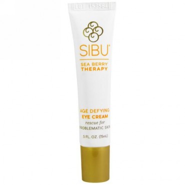 Sibu Beauty, エイジ・ディファイング・アイクリーム、シーバックソーン、0.5液量オンス、（15ml）