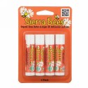 Sierra Bees, オーガニックリップバーム、シアバター、アルガンオイル、4パック、各.15 oz (4.25 g)