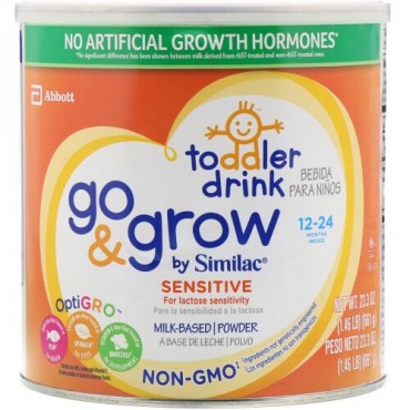 Similac, Toddler Drink, Go & Grow, Sensitive, 12-24 Months, 23.3 oz (661 g) (Discontinued Item)
