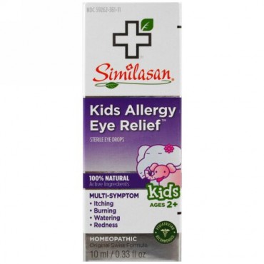 Similasan, 子供用アレルギーリリーフ、滅菌点眼薬、2歳以上、0.33 fl oz (10 ml) (Discontinued Item)