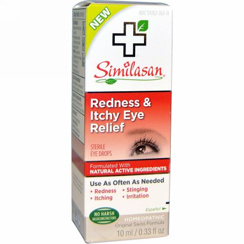 Similasan, 目の赤み・かゆみ緩和、 0.33 fl oz (10 ml)