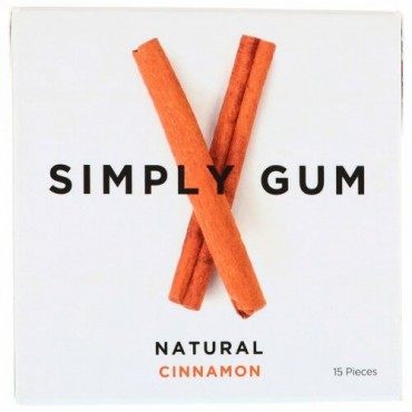 Simply Gum, ガム、天然シナモン、15個