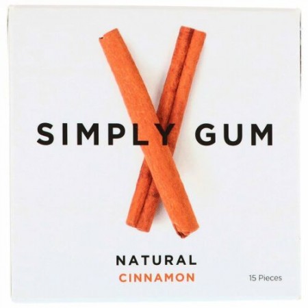 Simply Gum, ガム、天然シナモン、15個