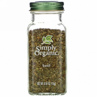Simply Organic, バジル　0.54 oz (15 g)