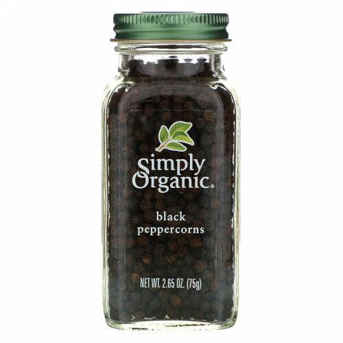 Simply Organic, 黒コショウの実, 2.65 oz (75 g)