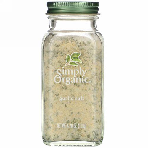 Simply Organic, ガーリックソルト　4.70 oz (133 g)