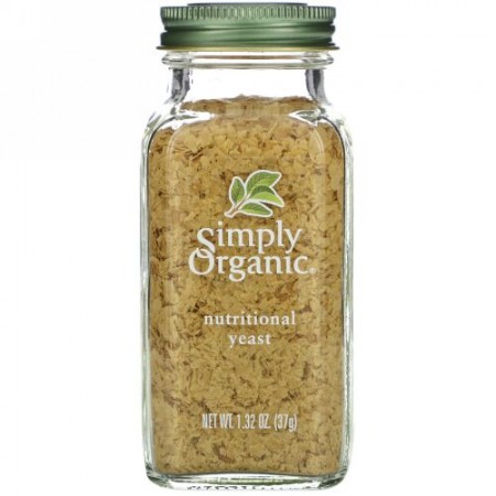 Simply Organic, オーガニック、栄養イースト、1.32オンス (37 g)