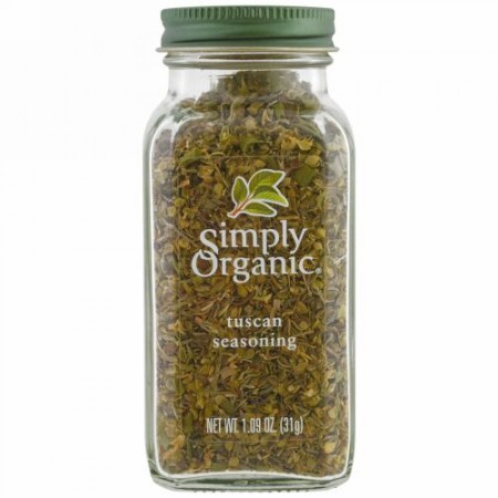 Simply Organic, オーガニック、トスカナシーズニング、1.09オンス (31 g) (Discontinued Item)