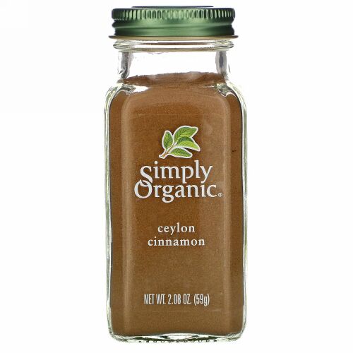 Simply Organic, オーガニックセイロンシナモン、2.08 oz (59 g)
