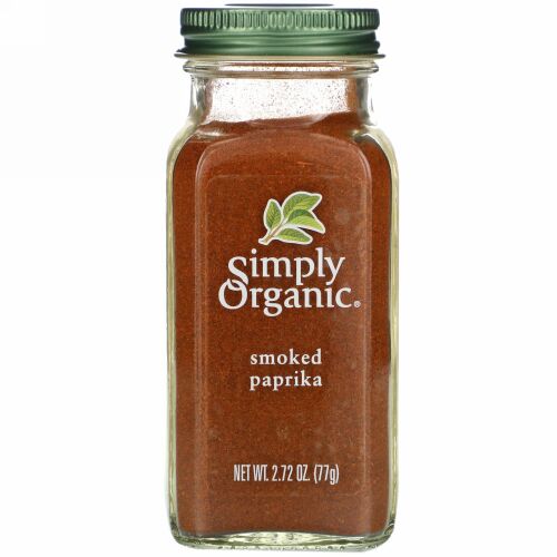 Simply Organic, オーガニック・スモークパプリカ、2.72 oz (77 g)