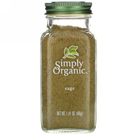 Simply Organic, セージ, 1.41 オンス (40 g)