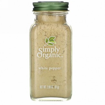 Simply Organic, ホワイトペッパー, 2.86 オンス (81 g)