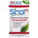 Sinol, SinolM,全天然 鼻スプレー, すばやい頭痛軽減, 15 ml