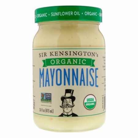 Sir Kensington's, オーガニック、マヨネーズ、16 fl oz (473 ml)