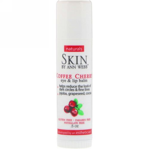 Skin By Ann Webb, アイ＆リップクリーム、コーヒーチェリー、0.5 oz (Discontinued Item)