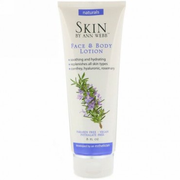 Skin By Ann Webb, フェイス & ボディーローション、8液量オンス