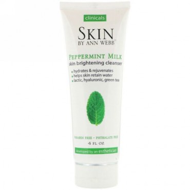 Skin By Ann Webb, Skin Brightening Cleanser, Peppermint Milk, 4 fl oz (Discontinued Item)