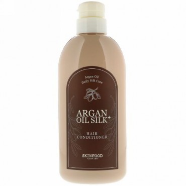 Skinfood, アルガンオイル・シルクプラス、ヘアコンディショナー、16.09 fl oz (500 ml) (Discontinued Item)