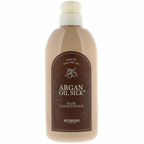 Skinfood, アルガンオイル・シルクプラス、ヘアコンディショナー、16.09 fl oz (500 ml) (Discontinued Item)