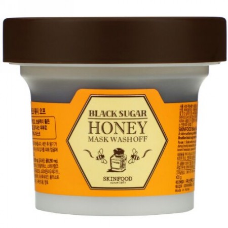 Skinfood, ブラックシュガーハニー マスクウォッシュ Off、 3.5 oz (100 g)