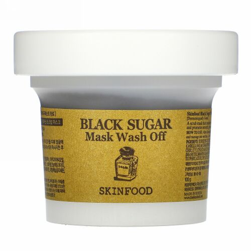 Skinfood, ブラックシュガーマスクウォッシュオフ、3.52オンス (100 g)