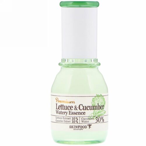 Skinfood, レタス & キュウリウォータリーエッセンス、1.69液量オンス (50 ml) (Discontinued Item)