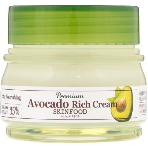 Skinfood, プレミアムアボカドリッチクリーム、2.13液量オンス (63 ml) (Discontinued Item)