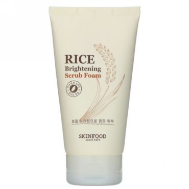 Skinfood, ライスブライトニング・スクラブフォーム、5.07液量オンス (150 ml)