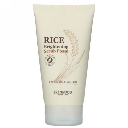 Skinfood, ライスブライトニング・スクラブフォーム、5.07液量オンス (150 ml)