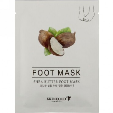 Skinfood, シアバター・フットマスク、0.54液量オンス (16 ml) (Discontinued Item)