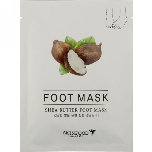 Skinfood, シアバター・フットマスク、0.54液量オンス (16 ml) (Discontinued Item)