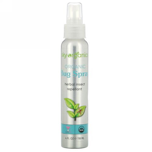 Sky Organics, オーガニックバグスプレー、4 fl oz (118 ml)
