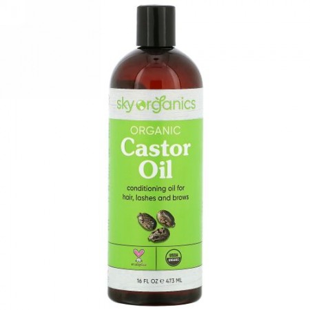 Sky Organics, オーガニックひまし油、16 fl oz (473 ml)