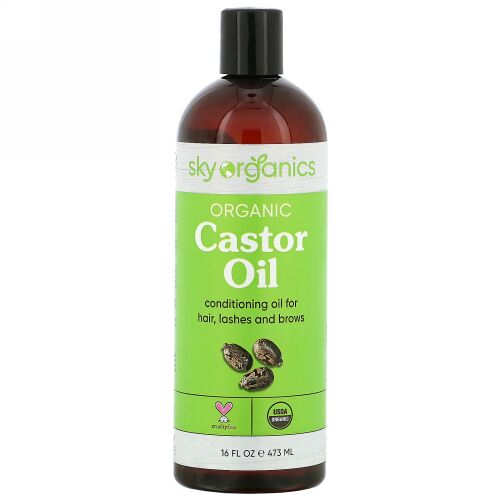 Sky Organics, オーガニックひまし油、16 fl oz (473 ml)