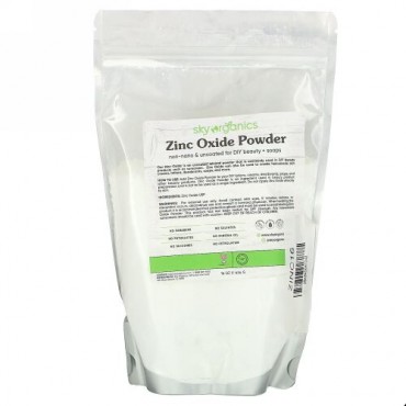 Sky Organics, Zinc Oxide Powder, 16 oz (454 g)