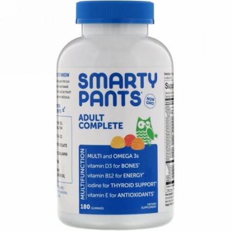 SmartyPants, アダルトコンプリート、グミ180粒