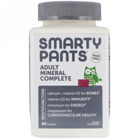 SmartyPants, アダルトミネラルコンプリート,ソフトキャンディ60粒