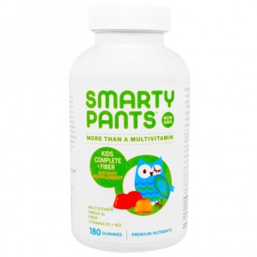 SmartyPants, キッズ・コンプリート・ファイバー・マルチビタミン, グミ180粒入り (Discontinued Item)
