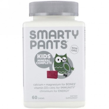 SmartyPants, Kids Mineral Complete（キッズミネラルコンプリート）、マルチミネラル、ミックスベリー、ソフトキャンディ60粒